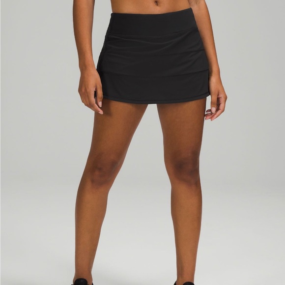 Lulu Mid-Rise Skirt in Black - Picture 1 of 7